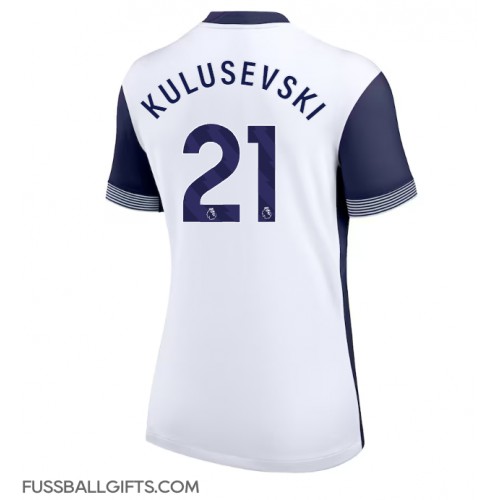 Tottenham Hotspur Dejan Kulusevski #21 Fußballbekleidung Heimtrikot Damen 2024-25 Kurzarm